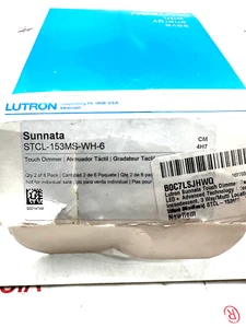 2er Pack Lutron - Sunnata Touch Dimmschalter STCL-153MS-WH-2 - Bild 1 von 2