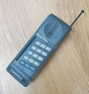 VINTAGE MOTOROLA PERSONAL TELEFON - GRAU - RETRO HANDY 1992 - Bild 1 von 7