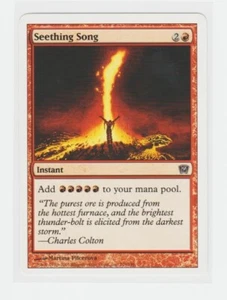 Magic the Gathering ~ MTG ~ 1x Seething Song ~ Ninth Edition ~ 9Ed ~ M/NM - Picture 1 of 2