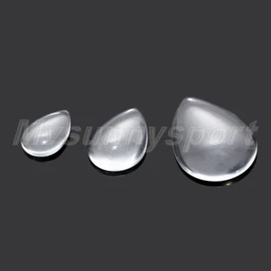 20pcs Clear Glass Teardrop Cabochon Dome Flat back Pendant Jewellery Parts - Picture 1 of 23