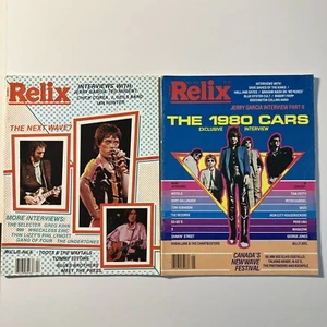 Lot Of 2 Relix Magazine 1980 #4 And #5 1980 The Cars Exclusive Interview - Picture 1 of 7
