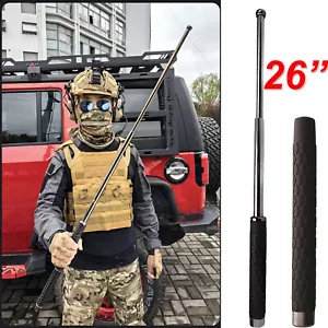 26'' Teleskopstange Teleskopstöcke Telescopic Rod Einstellbar Stahl Wanderstock - Bild 1 von 14
