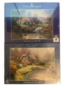 Schmidt Puzzle 2x 1000 Teile Thomas Kinkade Painter of Light & Inspired Home NEU - Bild 1 von 2