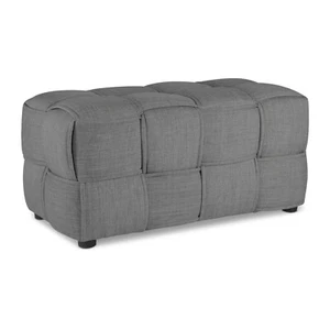 Hocker Sitzhocker Sitzbank Sitzwürfel Pouf Fußhocker Sitztruhe Grau Homestyle4u - Bild 1 von 9