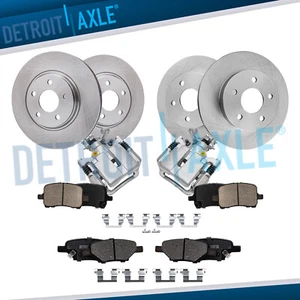 Front Rear Disc Rotors Brake Pads Rear Calipers for Chevy Malibu HHR Aura G5 G6 - Picture 1 of 7