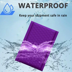 #000 4x8 (4x7) Poly Bubble Mailer Padded Envelope Shipping Bag Purple 5-1000 Pcs - Picture 1 of 11