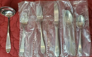 Vintage Set of 6 PCS Gorham Stainless Fork Knife Spoon Ladle NEW Vintage Lot - Picture 1 of 7