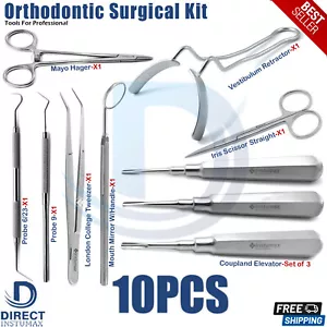 Herramientas de ortodoncia fórceps de extracción dental microcirugía quirúrgica sonda dental CE - Imagen 1 de 21