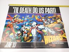 Wizard June 1993 Til Death Do Us Part Issue 23 Comic Book Poster 22x17