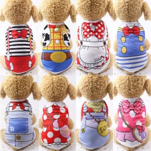 Various Pet Puppy Small Dog Cat Pet Clothes Vest T Shirt Summer mesh Apparel H ☨ - Picture 1 of 10