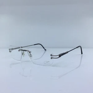 New Vintage Cazal 795 Rimless Eyeglasses M. 795 Col. 797 Silver & Black Germany - Picture 1 of 12