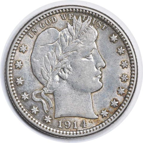 1914-D Barber Silver Quarter DDO FS-101 AU Uncertified #853 Cover
