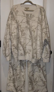 Dairy Boy Gr. XXL Woodland bequemes Sweatshirt & Jogginghose weiß French Terry SET - Bild 1 von 14