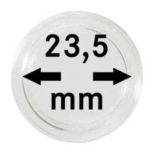Coin Capsules 23,5mm 2251235 Lindner 100 X Pack - Picture 1 of 4