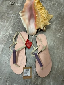 NWT Ladies Havaianas Ballet Rose Sandals Size 7.5 Retails $64 - Picture 1 of 4