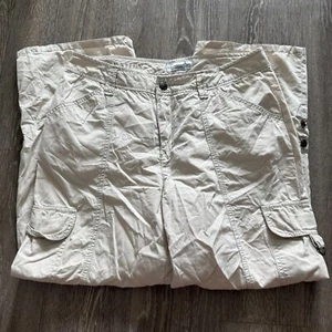 Caribbean Joe Safari Coastal Womens Capri Pants - Size 8 Casual Relaxed Fit - Picture 1 of 6