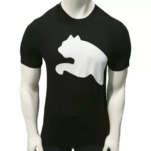 CAMISETA MANGA CORTA CUELLO REDONDO NEGRA CON LOGO OVERSIZE PUMA NUEVA CON ETIQUETAS PRECIO DE VENTA SUGERIDO POR EL FABRICANTE $40.99 - Imagen 1 de 5
