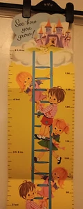 NEW 1960's Vintage Colourful Height Growth Chart for Kids-' See How You Grow!' - Picture 1 of 5
