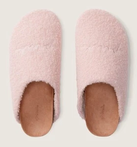 VS pink cozy sherpa hard bottom clogs brand new size large 9/10 pink logo - Picture 1 of 4