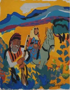 Pierre AMBROGIANI : Les bandits dans le maquis, Lithographie originale signée - Picture 1 of 7