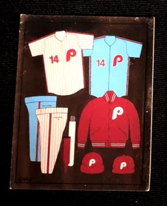 Pegatina de uniforme de vestuario del equipo Philadelphia Phillies 1988 vintage *Correo gratuito - Imagen 1 de 2