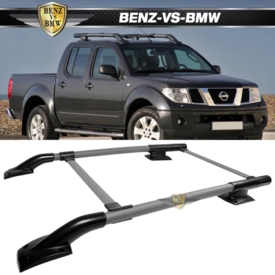 Fits 05-22 Nissan Frontier 4Dr 2PCS Roof Racks Side Rails Black Cap OE Style Foto 1 de 4