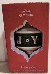 Hallmark 2015 EMERALD JOY Porzellan grün Andenken Premium Ornament limitiert - Bild 1 von 4