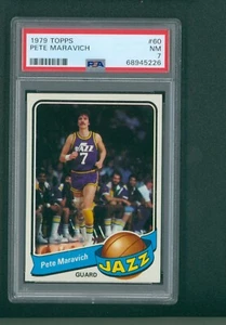 1979 Topps Basketball Card - #60 Pete Maravich, PSA 7 NM - Picture 1 of 2