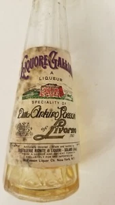 Liquore Galliano Livorno Italy Vintage Mini Airline Liqueur Bottle 1/16 pt - Picture 1 of 4
