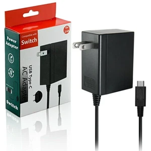 Nintendo Switch AC Power Supply Adapter Home Wall Travel Charger Cable - Picture 1 of 1