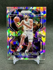 2021-22 Panini Prizm Talen Horton-Tucker #142 Silver Cracked Ice Prizm LA Lakers - Picture 1 of 2