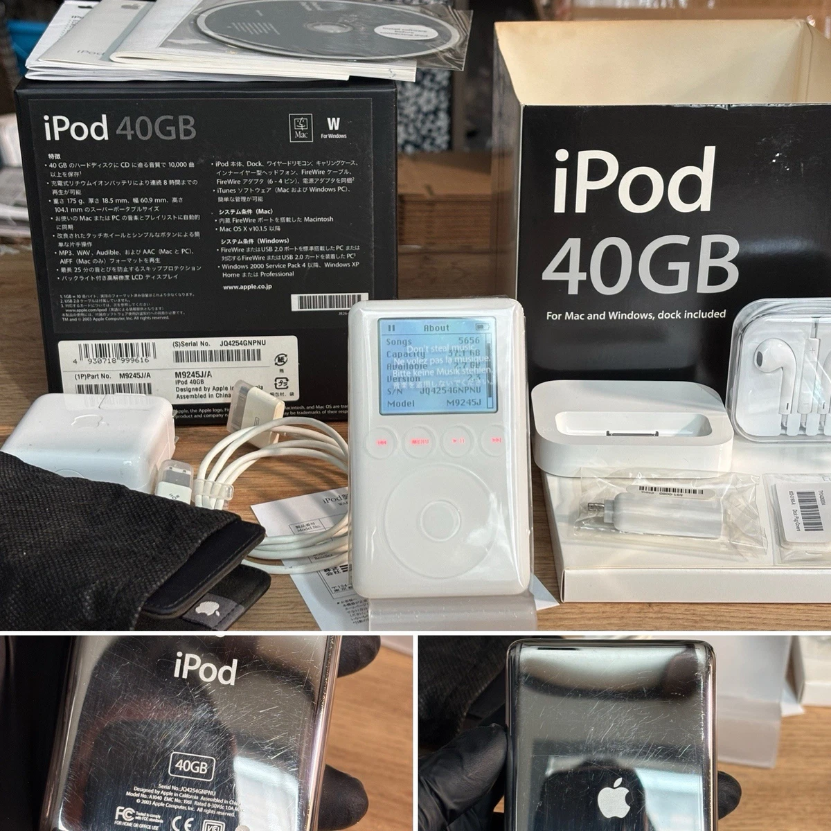 アップル iPod Classic 第3世代 40GB Apple iPod classic 3rd Generation White (40 GB) for sale online | eBay