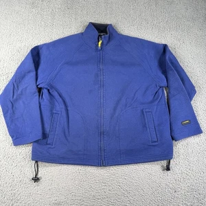 Polo Sport Ralph Lauren Giacca Uomo XL Blu Full Zip Misto Cotone Cappotto Outdoor - Foto 1 di 15