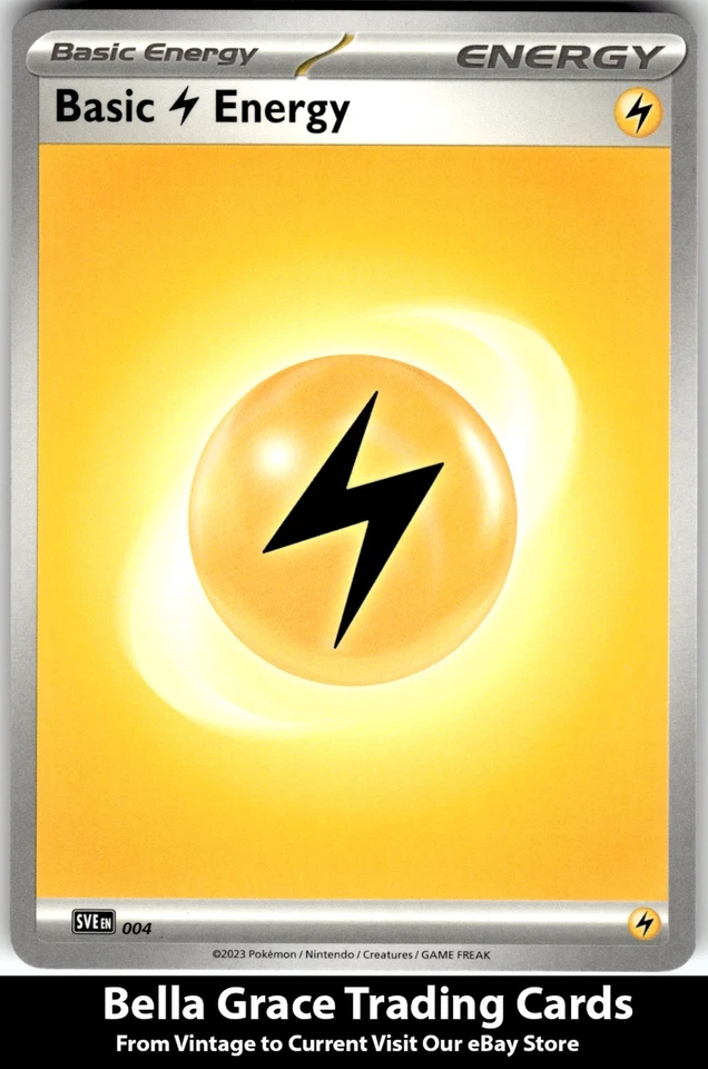 Basic Lightning Energy #004 SV01: Scarlet & Violet Base Set Pokemon Common - Image 1 of 2