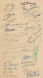 SIGNIERTE MENÜKARTE 1948 komplett handsigniert vom FC Romford auf ihrer Tour nach Holland - Bild 1 von 2