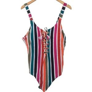 2X Terra & Sky retro one piece swimsuit NWT 2X 20W-22W - Picture 1 of 12