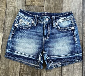 Miss Me Jeans Short Denim Gr. 26 Signature Shorts Mid-Rise - Bild 1 von 5