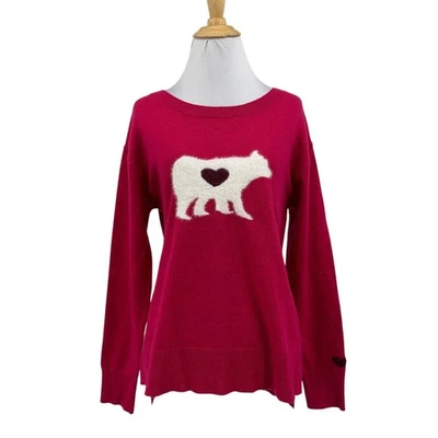 Suéter Sundance Mujer XS Extra Pequeño Fucsia Mezcla Cachemira Polar Polar Polar Polar Foto 1 de 4