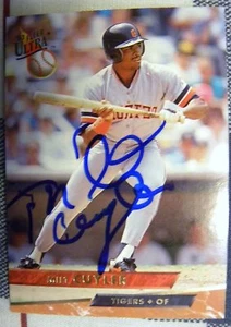 Detroit Tigers Milt Cuyler Signed 1993 Fleer Ultra Card Auto - Picture 1 of 1