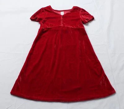 OshKosh B'Gosh Girl's Short Sleeve Button Up Maxi Dress ZS6 Red 8/8A NWT - Image 1 of 3