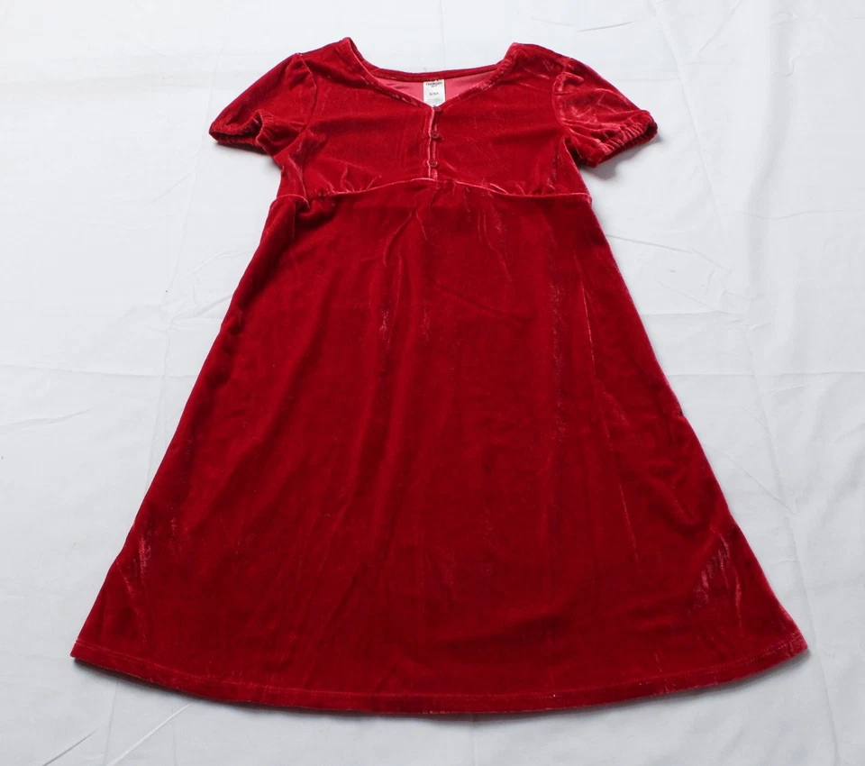 Maxi Vestido OshKosh B'Gosh Niña Manga Corta Abotonada ZS6 Rojo 8/8A Nuevo con Etiquetas Foto 1 de 3