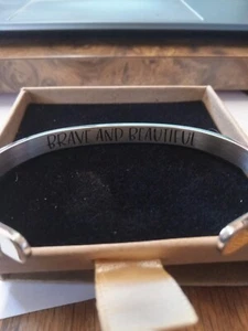 Joycuff Stainless Steel Inspirational Cuff bangle Bracelet - Picture 1 of 2