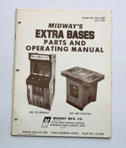 Midway Extra Bases Arcade Teile und Bedienungsanleitung - Bild 1 von 1
