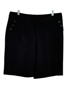 Apt 9 Misses Get Shorty Black Tie Shorts, Stretch Ava Size 14 NWT - Picture 1 of 2