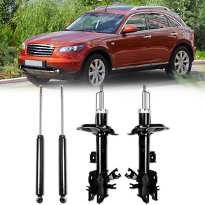 Set Of 4 Front Rear Left Right Struts Shocks Fits Infiniti FX35 All Engine 03-08 - Picture 1 of 9