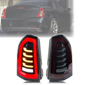 LED Tail Lights for Chrysler 300 300C 2011-2014 Sequential Rear Lamps Assembly - Picture 1 of 5