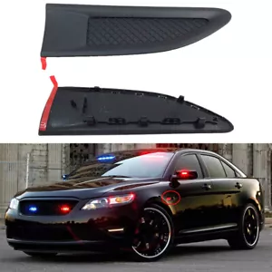 🔥Fit Ford Taurus Police Interceptor 13-19 Black Front Side Fender Vent Molding - Picture 1 of 7