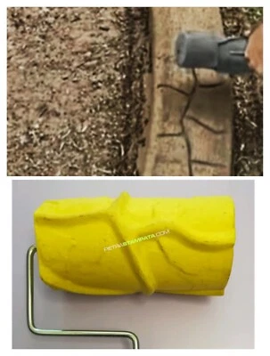 CURBING STAMP Concrete Cement Landscape concrete texture roller stamp - Image 1 of 2