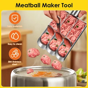 Meatball Maker Tool Stainless Steel Meatball Maker Creative Meatball Scoop teGyT - Picture 1 of 12
