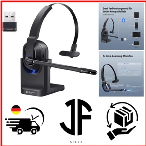Bluetooth PC Headset mit Mikrofon & USB Dongle - Bild 1 von 10